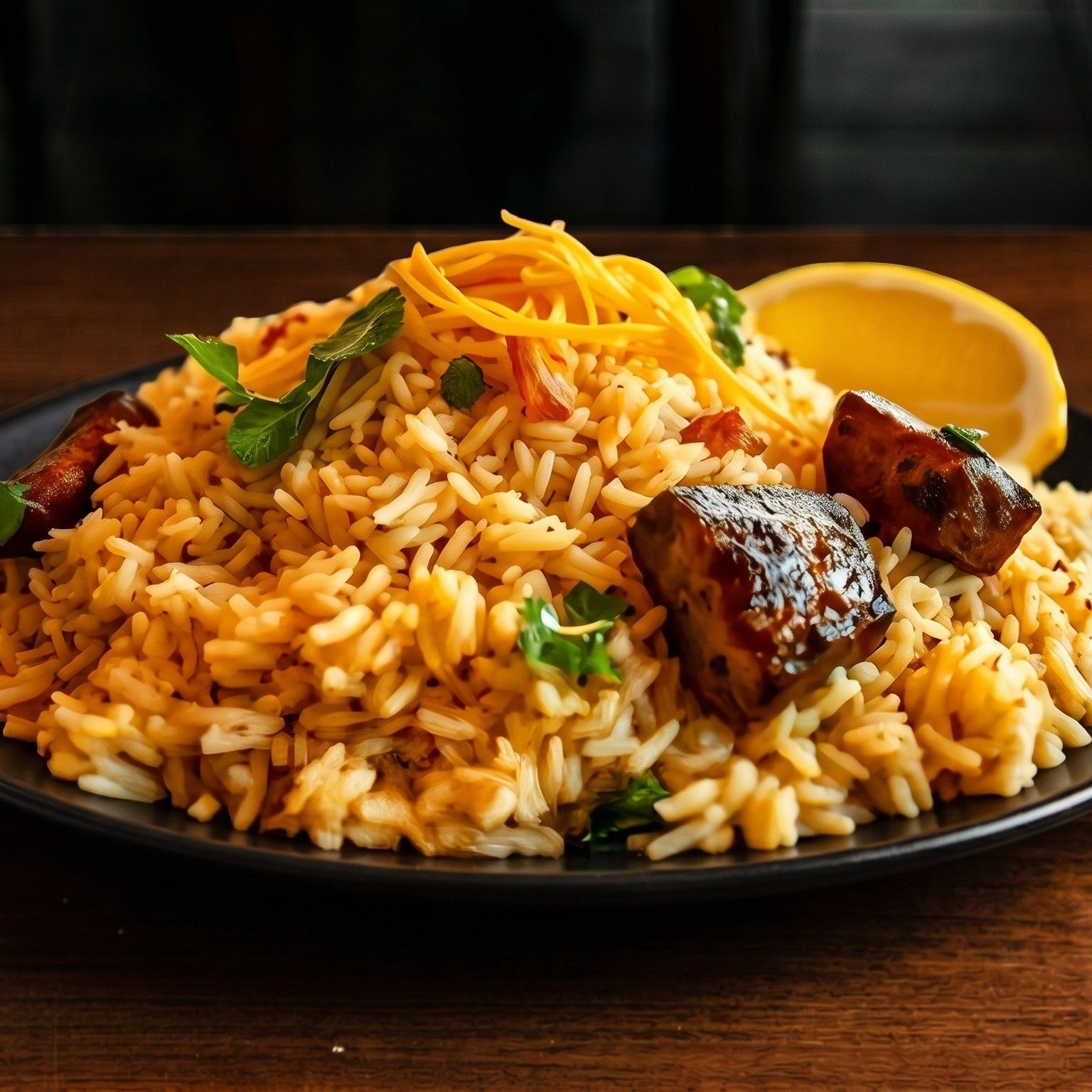 Goat Biryani.